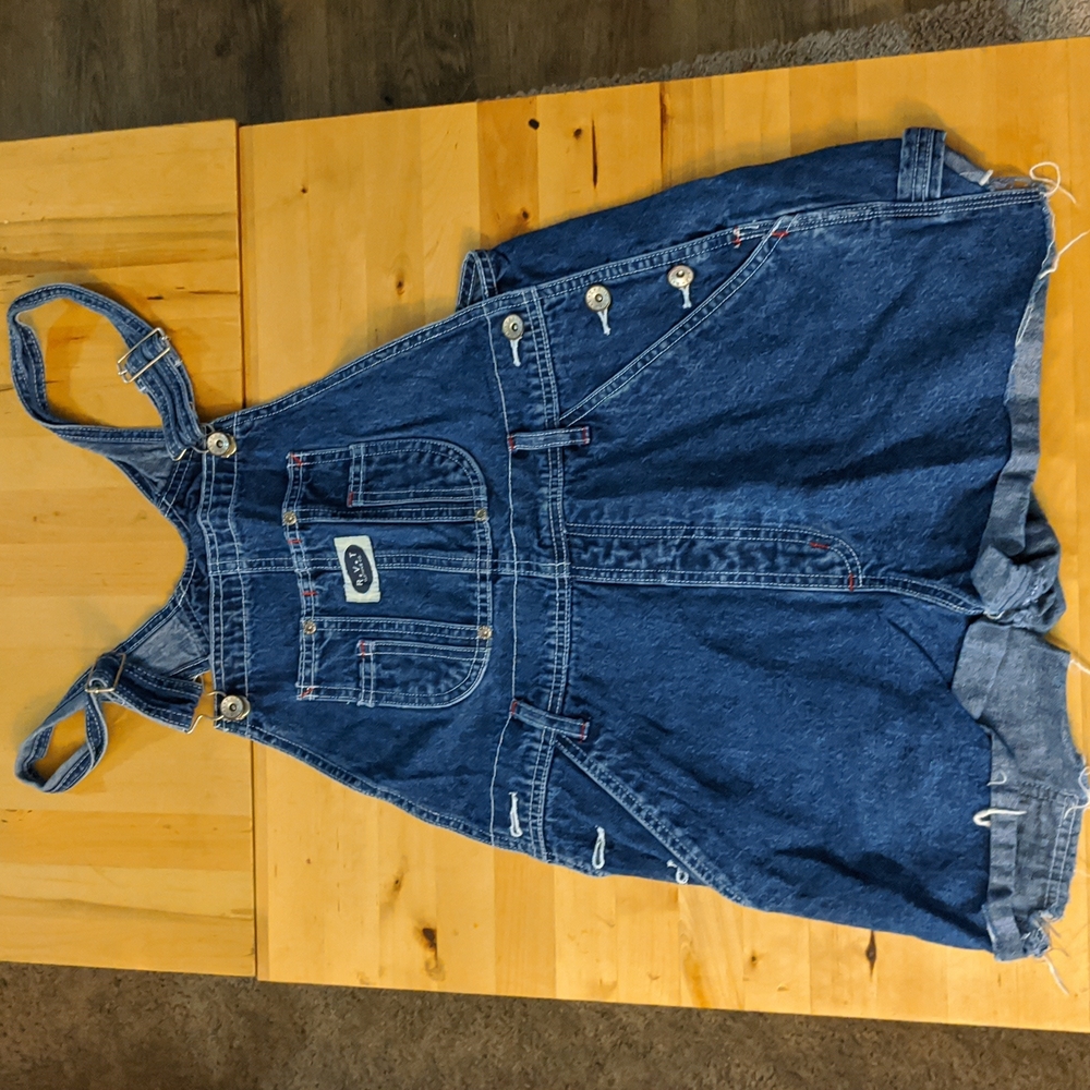 Blue jean overalls